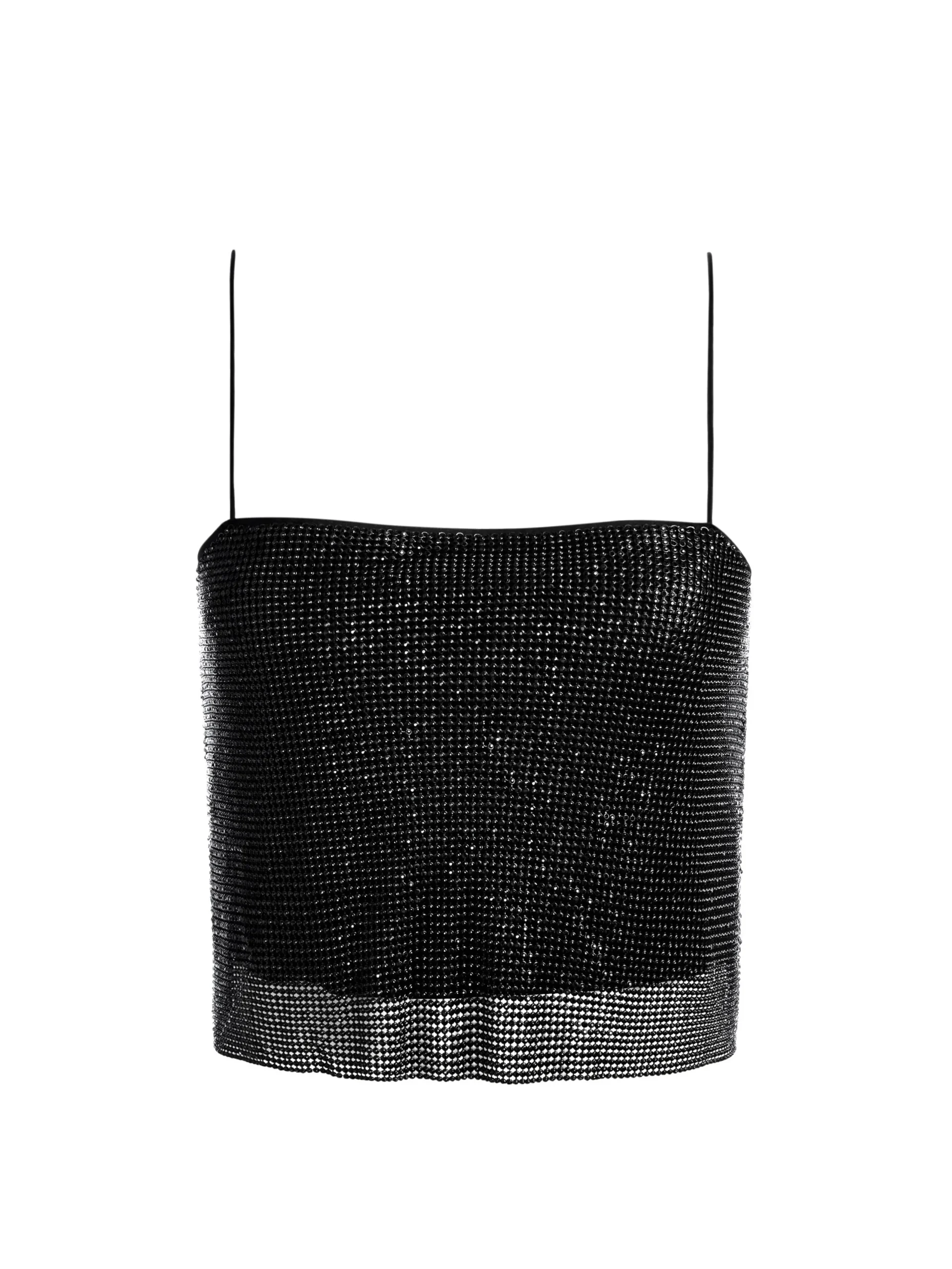 Alice and Olivia TOPS*GRAZI EMBELLISHED SPAGHETTI STRAP TOP