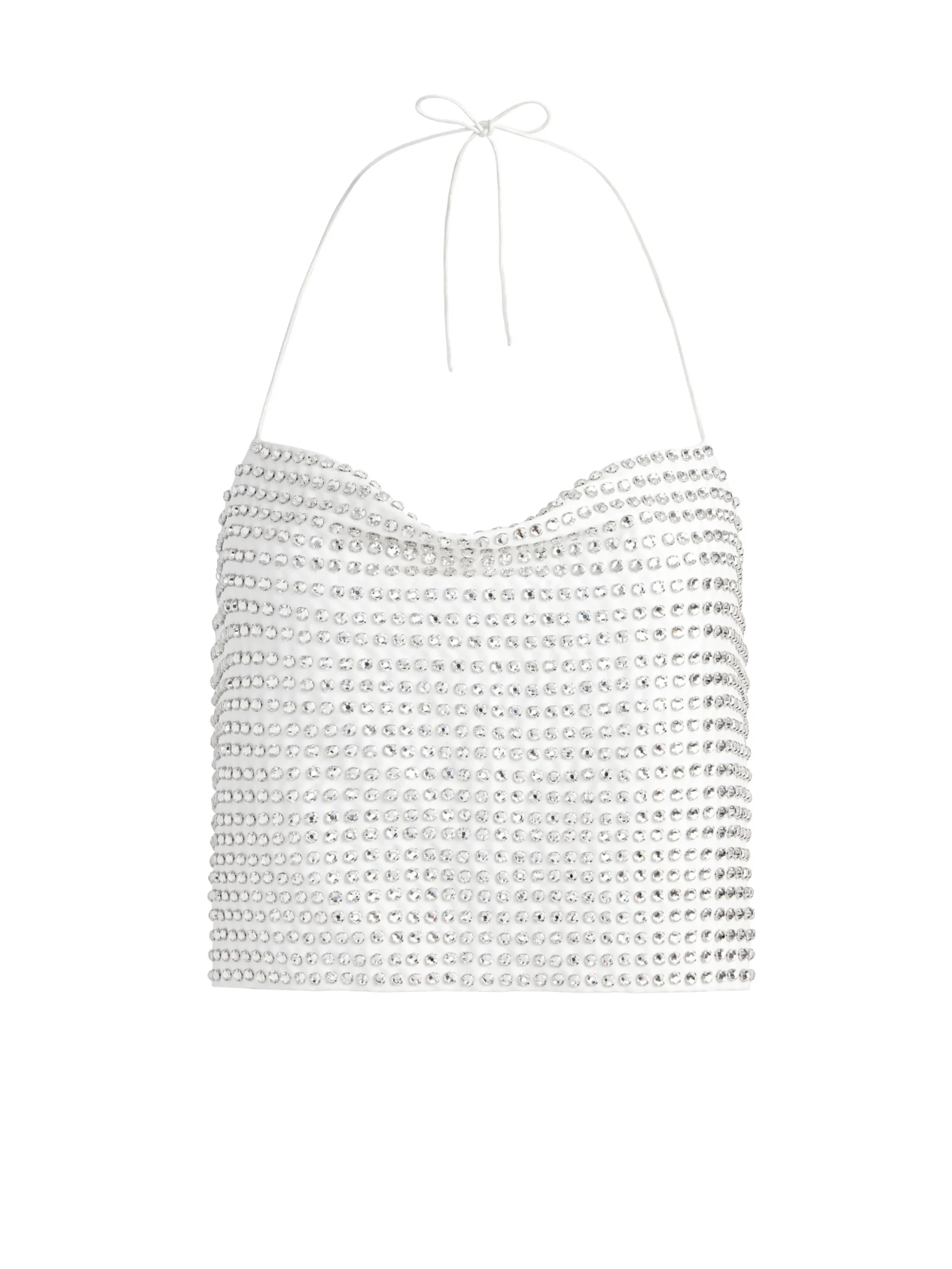 Alice and Olivia MATCHING SETS*GRAZI EMBELLISHED TIE BACK CROP TOP + RILEY EMBELLISHED MINI SKIRT