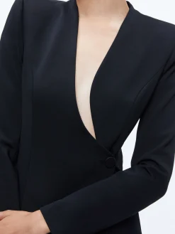 Alice and Olivia MINI|DRESSES*GUENDA CURVED NECKLINE BLAZER DRESS