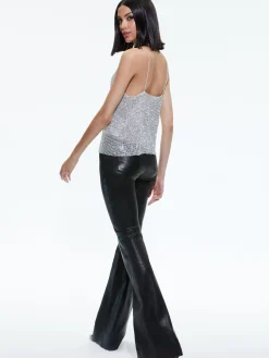 Alice and Olivia VALENTINE'S DAY EDIT|TOPS*HARMON CRYSTAL CHAINMAIL SLIP TANK