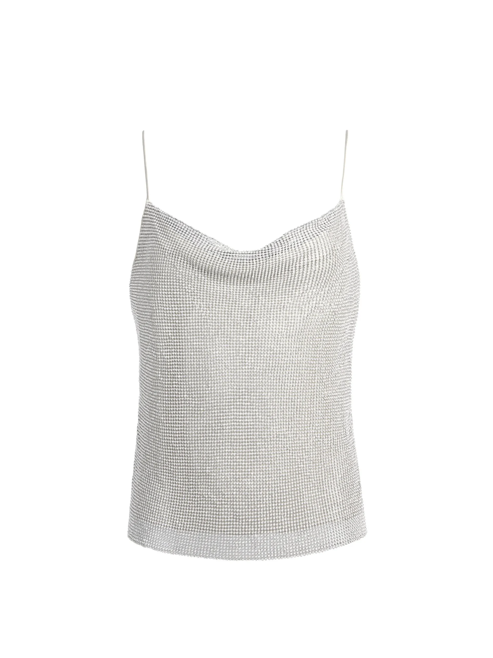 Alice and Olivia VALENTINE'S DAY EDIT|TOPS*HARMON CRYSTAL CHAINMAIL SLIP TANK