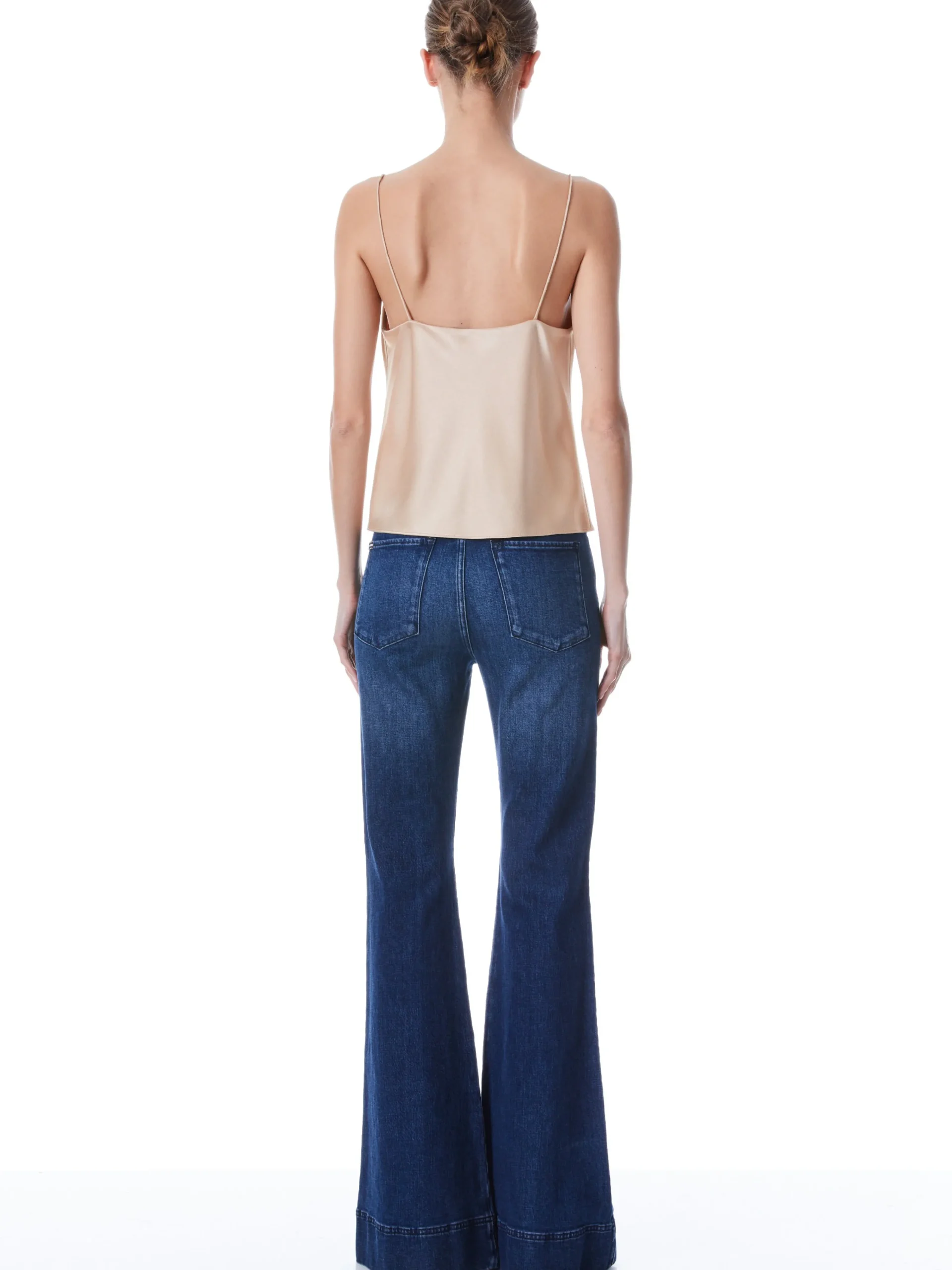 Alice and Olivia TOPS*HARMON DRAPEY SLIP TANK