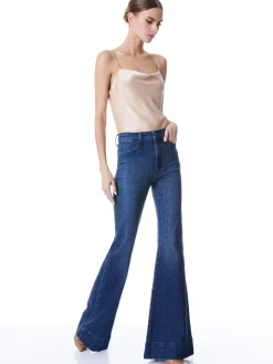 Alice and Olivia TOPS*HARMON DRAPEY SLIP TANK