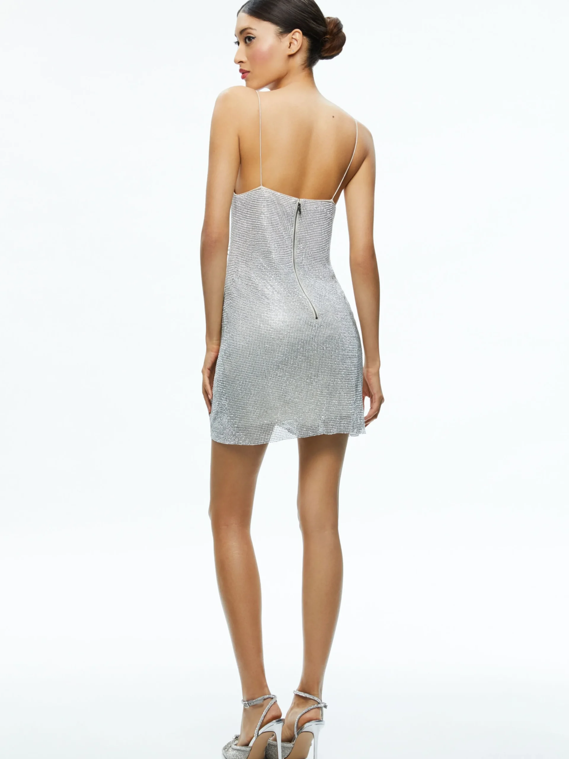 Alice and Olivia VALENTINE'S DAY EDIT|MINI*HARMONY CRYSTAL MINI DRESS