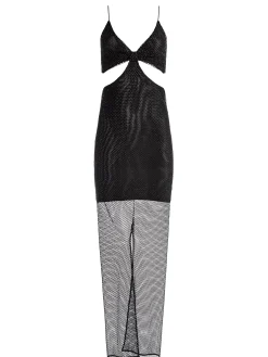 Alice and Olivia MAXI|MINI*HAVANA EMBELLISHED CUT OUT DRESS
