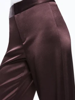 Alice and Olivia ESSENTIALS|PANTS*JC WIDE LEG SIDE SLIT PANT