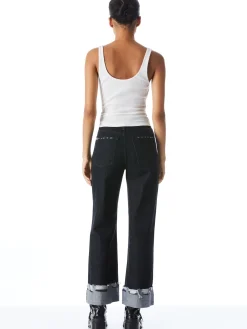 Alice and Olivia TOPS*JEMI RIBBED TANK