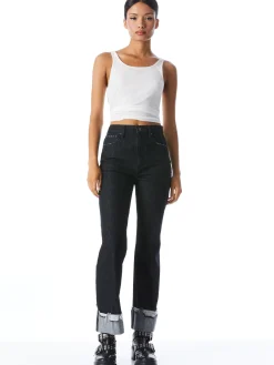 Alice and Olivia TOPS*JEMI RIBBED TANK