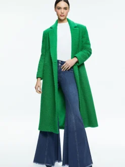 Alice and Olivia STACEY'S FAVORITES|JACKETS + COATS*JIMMY OVERSIZED COAT WITH LONG LAPEL