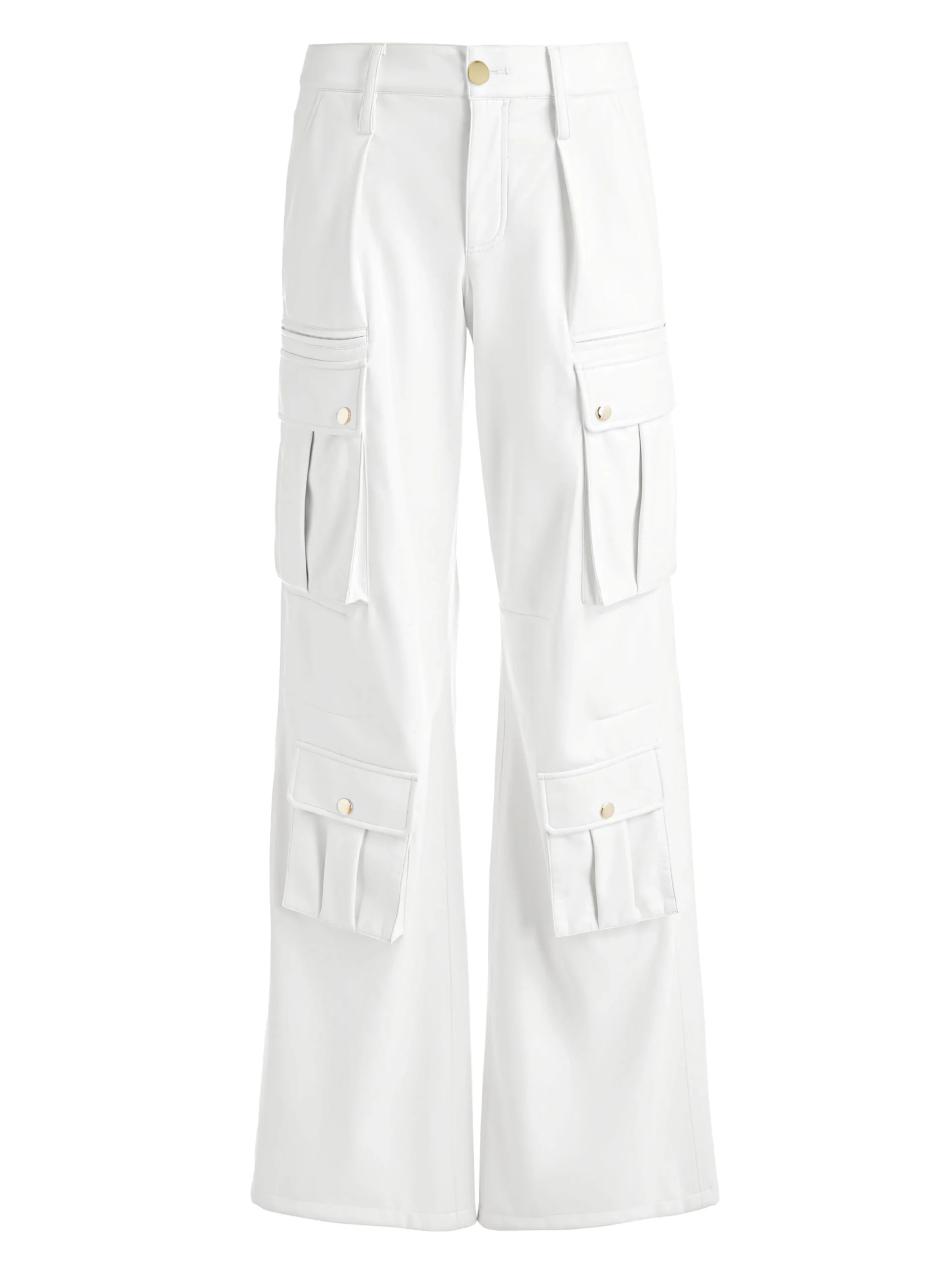 Alice and Olivia VEGAN LEATHER|ESSENTIALS*JOETTE VEGAN LEATHER CARGO PANT