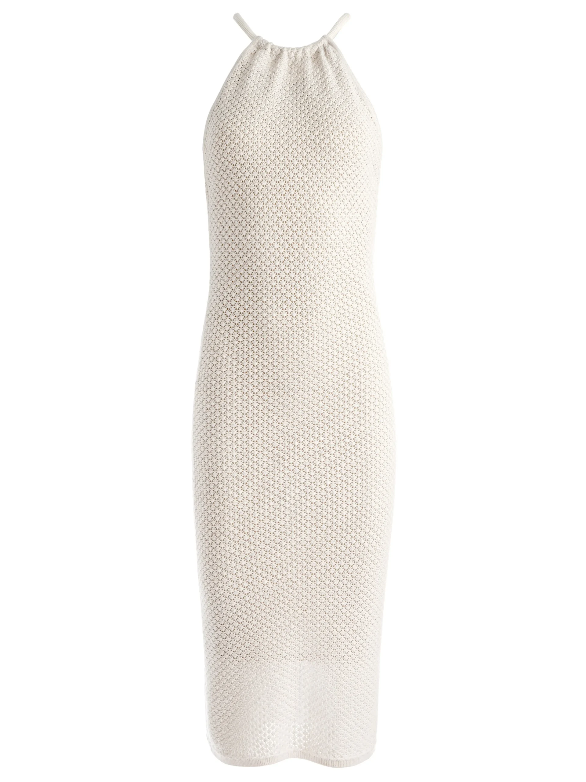 Alice and Olivia MIDI|DRESSES*JOVI POINTELLE CORD BACK HALTER DRESS