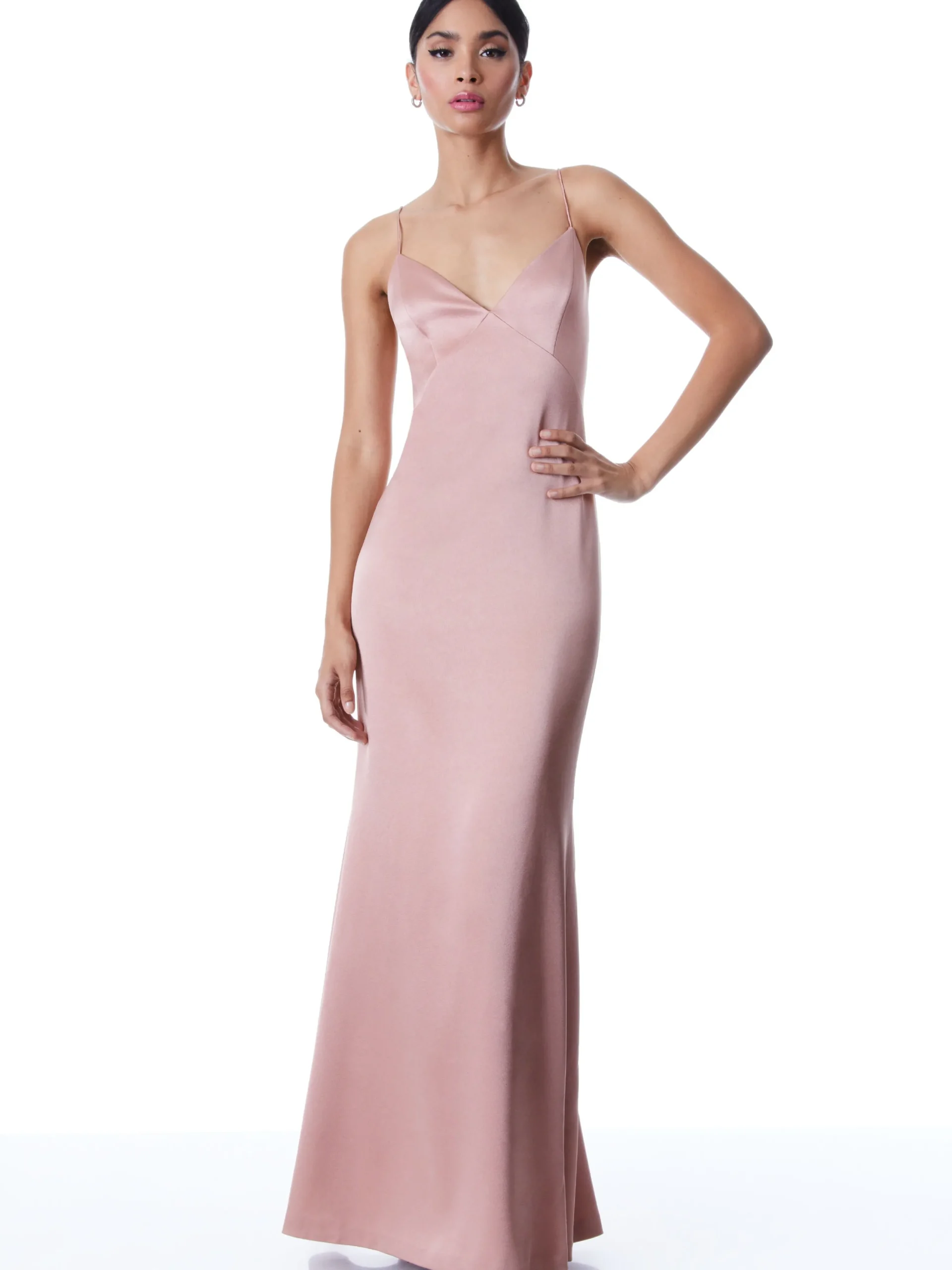 Alice and Olivia ESSENTIALS|MAXI*JULIETTA MAXI SLIP DRESS
