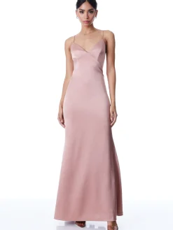 Alice and Olivia ESSENTIALS|MAXI*JULIETTA MAXI SLIP DRESS