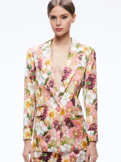 Alice and Olivia SUITS|JACKETS + COATS*JUSTIN ROLLED CUFF BLAZER