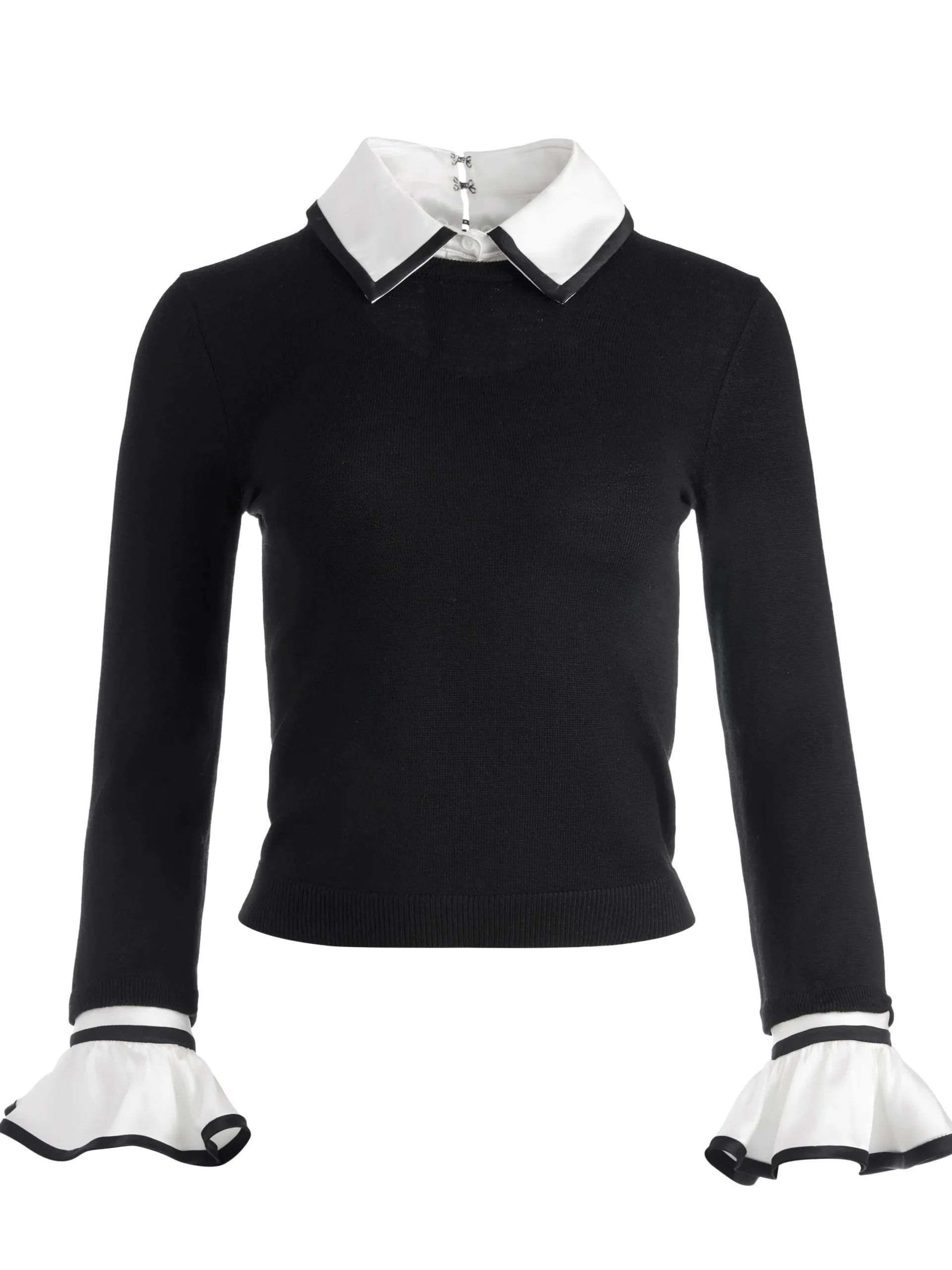 Alice and Olivia ESSENTIALS|THE WORKWEAR EDIT*JUSTINA COMBINATION SWEATER