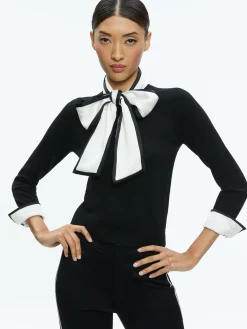 Alice and Olivia ESSENTIALS|THE WORKWEAR EDIT*JUSTINA PULLOVER