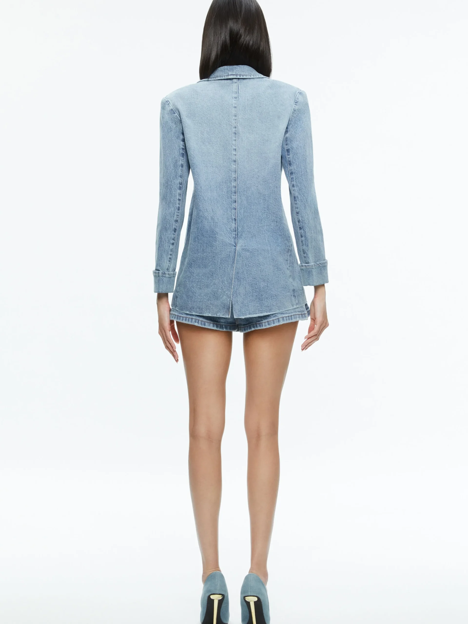 Alice and Olivia JEAN SHOP|VALENTINE'S DAY EDIT*JUSTINE ROLLED CUFF BLAZER