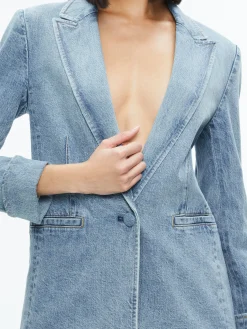Alice and Olivia JEAN SHOP|VALENTINE'S DAY EDIT*JUSTINE ROLLED CUFF BLAZER