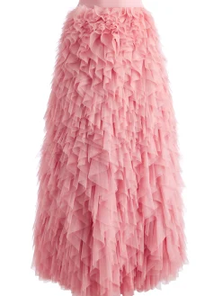 Alice and Olivia SKIRTS*KAL RUFFLE GOWN SKIRT