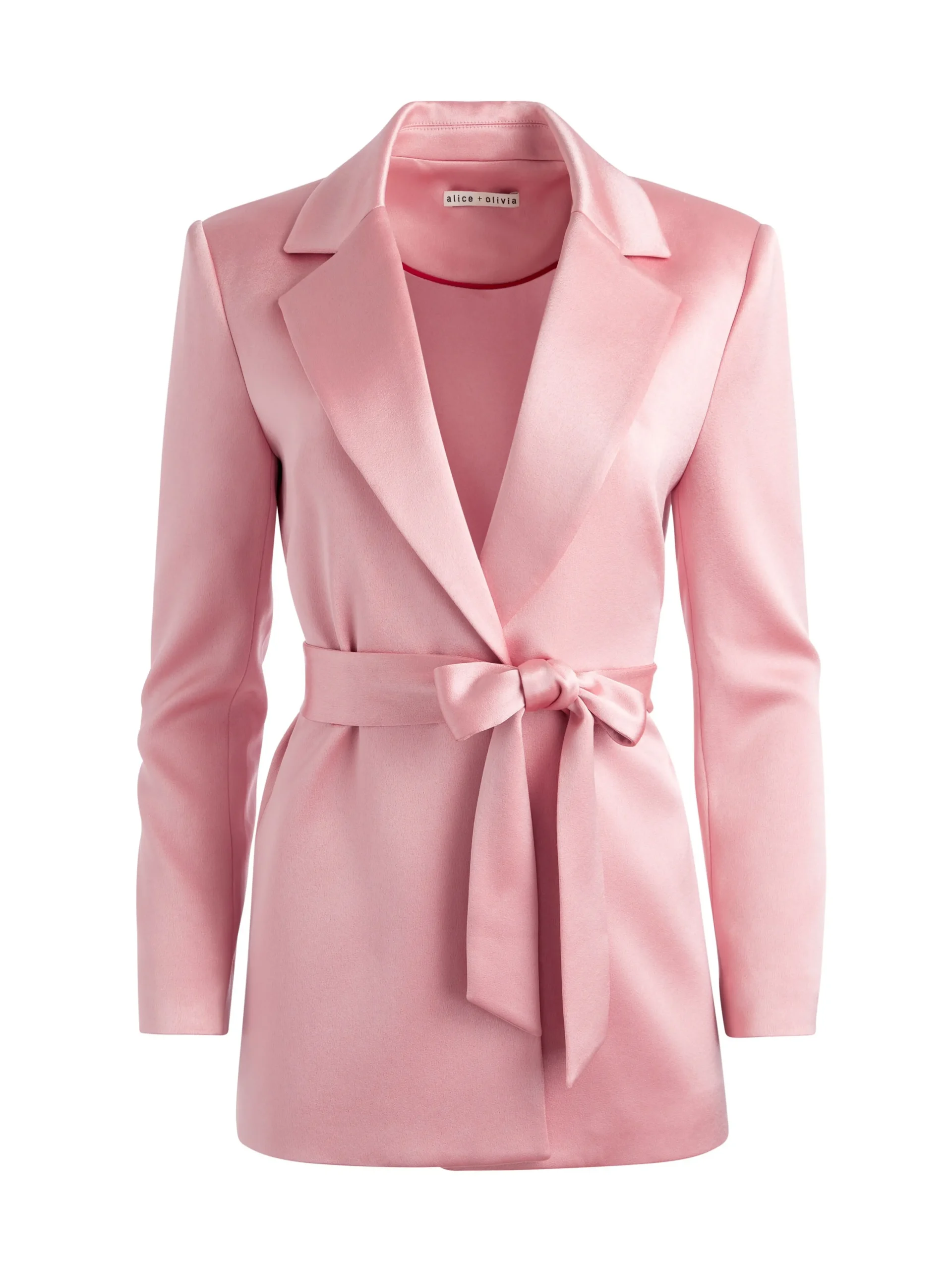 Alice and Olivia MATCHING SETS*KARLEY WRAP BLAZER + JC WIDE LEG SIDE SLIT PANT