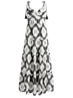 Alice and Olivia MAXI|DRESSES*KATARA TWIST TOP TIERED MAXI DRESS