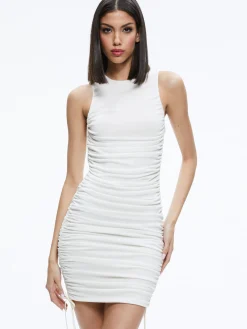 Alice and Olivia ESSENTIALS|VALENTINE'S DAY EDIT*KATHERINA RUCHED FITTED DRESS