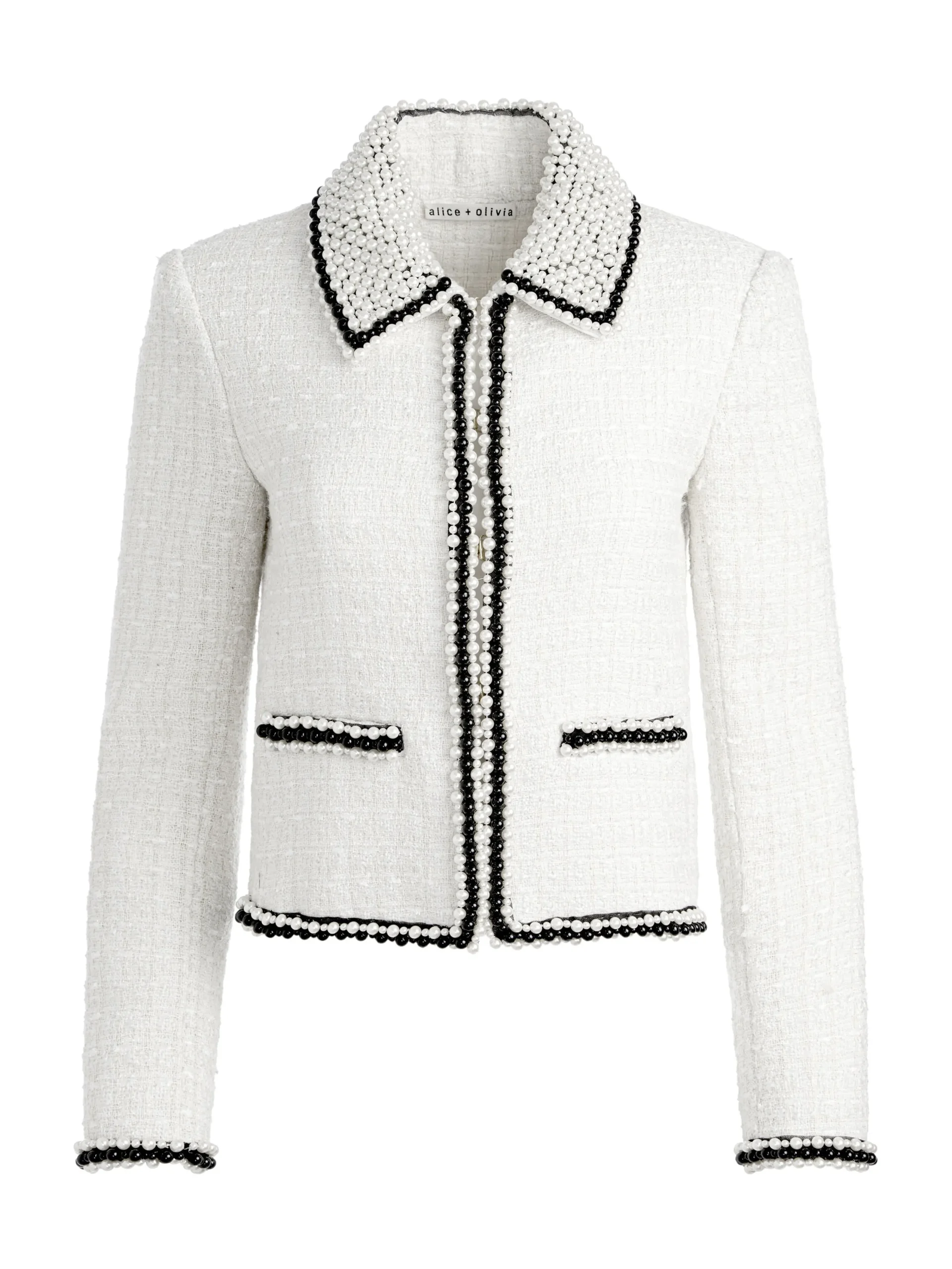 Alice and Olivia JACKETS + COATS*KIDMAN PEARL COLLAR BOXY JACKET