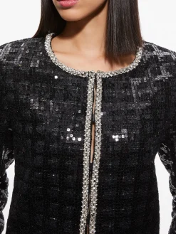 Alice and Olivia MATCHING SETS*KIDMAN SEQUIN TWEED JACKET + RUBI SEQUIN TWEED MINI SKIRT
