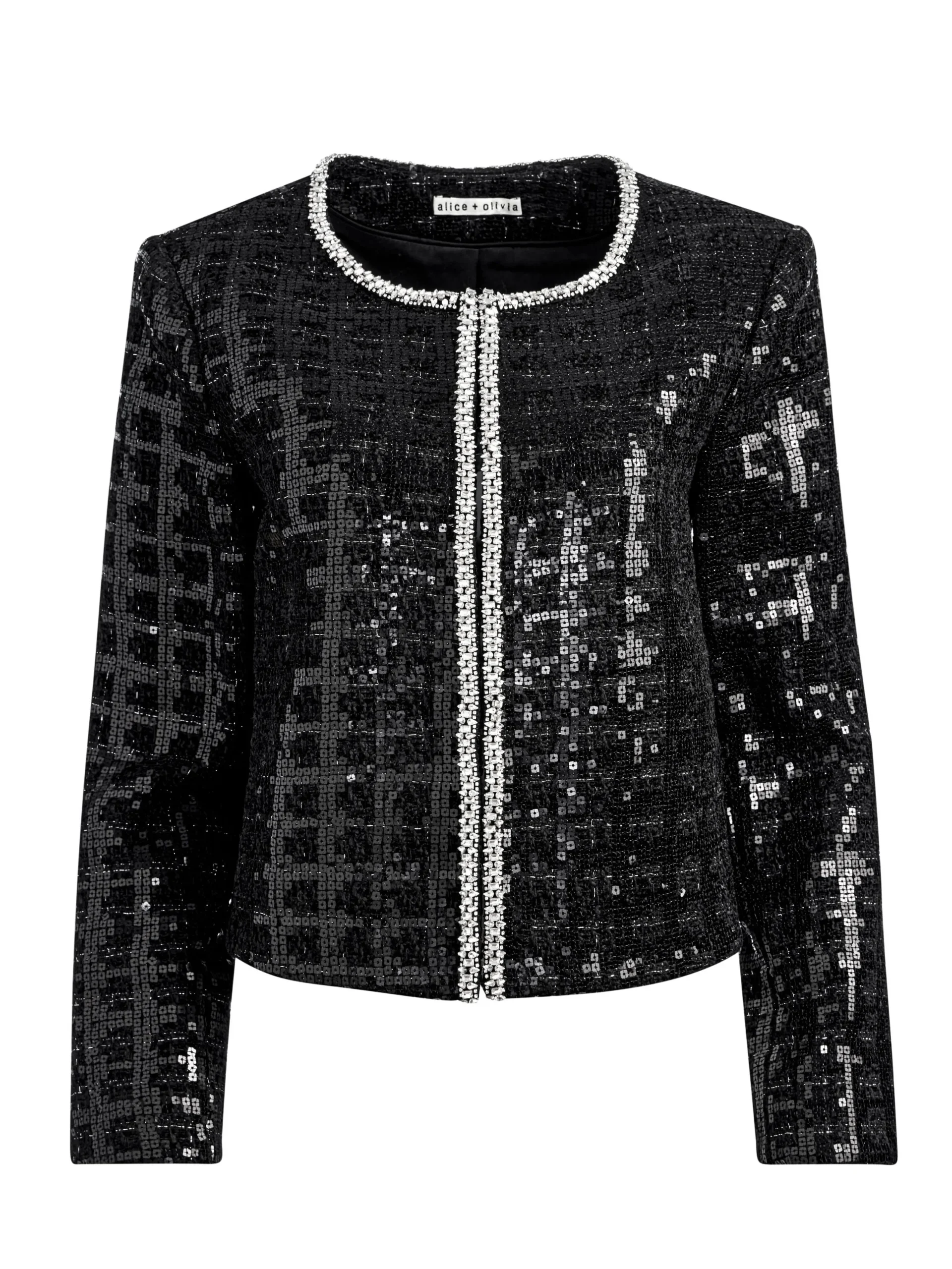 Alice and Olivia MATCHING SETS*KIDMAN SEQUIN TWEED JACKET + RUBI SEQUIN TWEED MINI SKIRT