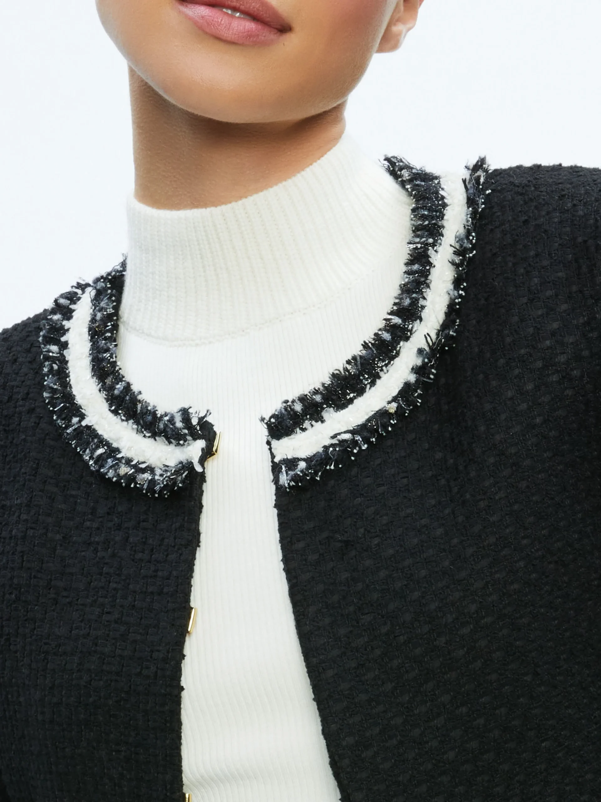 Alice and Olivia ESSENTIALS|THE WORKWEAR EDIT*KIDMAN TWO-FER TWEED JACKET