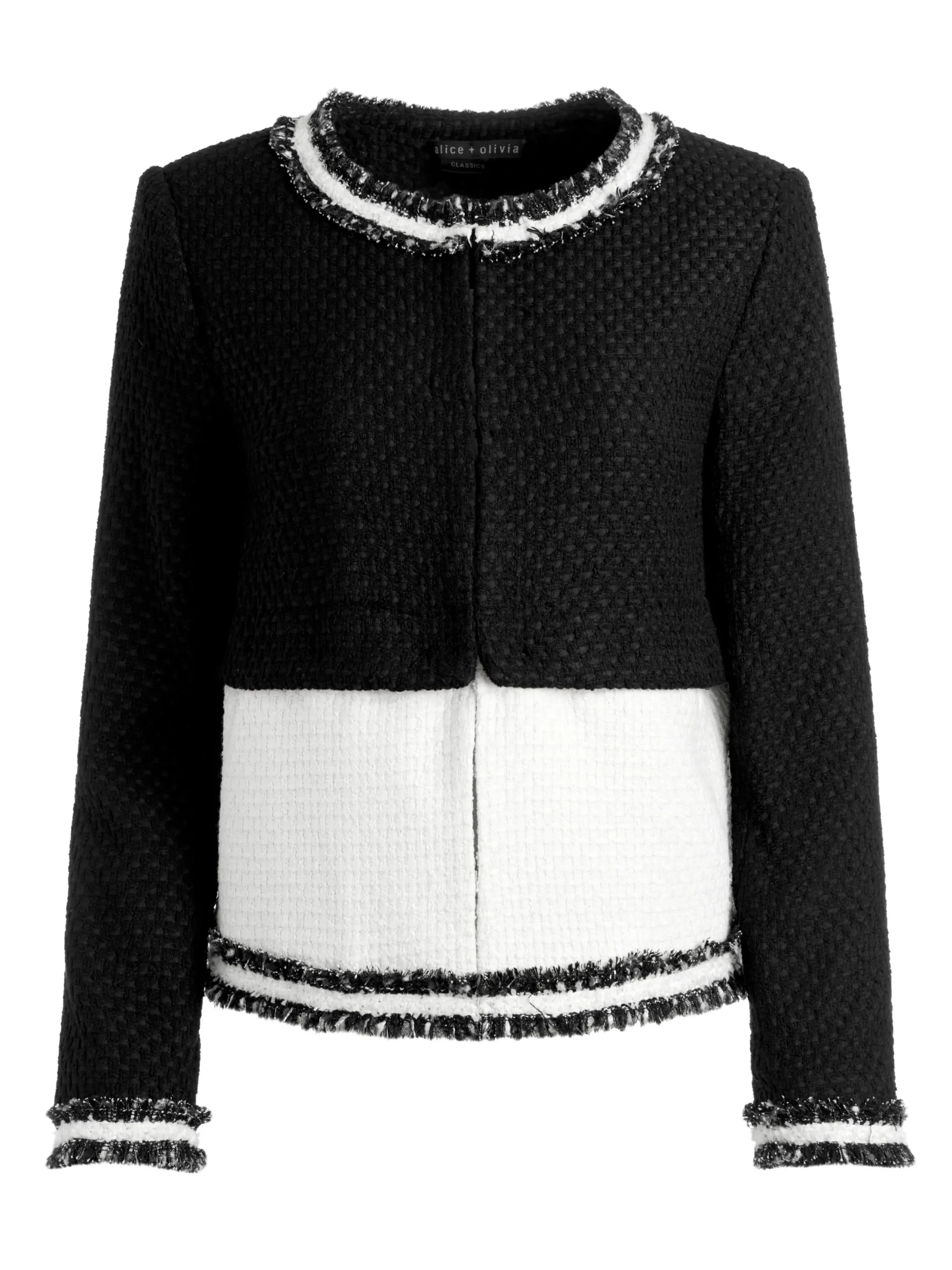 Alice and Olivia ESSENTIALS|THE WORKWEAR EDIT*KIDMAN TWO-FER TWEED JACKET