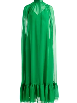 Alice and Olivia STACEY'S FAVORITES|GUEST OF*LANELLE MAXI CAPE DRESS