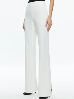 Alice and Olivia PANTS*LARA SIDE SLIT PANT