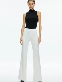 Alice and Olivia PANTS*LARA SIDE SLIT PANT