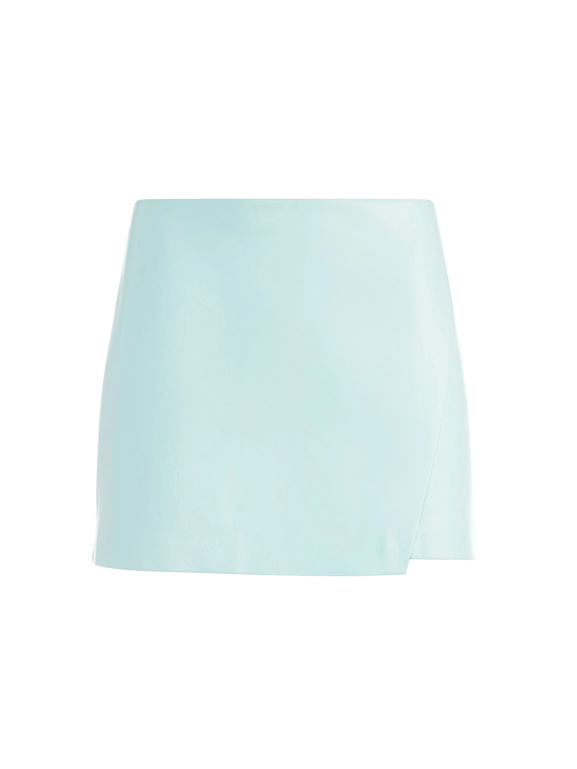 Alice and Olivia VEGAN LEATHER|SKIRTS*LILIA VEGAN LEATHER CROSSOVER SKIRT