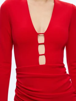 Alice and Olivia MINI|DRESSES*LOMA CUT OUT MINI DRESS