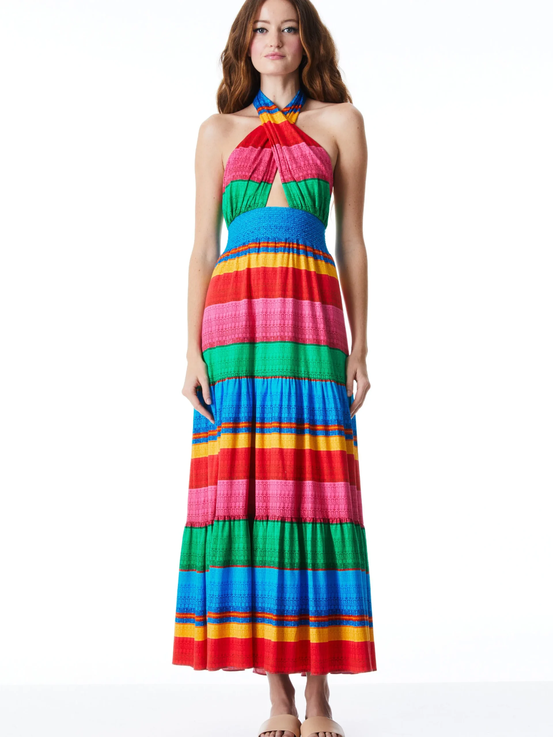 Alice and Olivia MAXI|DRESSES*LYNDON CROSS FRONT MAXI DRESS