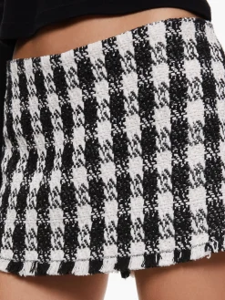 Alice and Olivia ESSENTIALS|SHORTS*MACE TWEED MINI SKORT