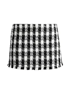 Alice and Olivia ESSENTIALS|SHORTS*MACE TWEED MINI SKORT