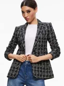 Alice and Olivia JACKETS + COATS*MACEY FITTED NOTCH COLLAR BLAZER
