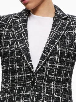 Alice and Olivia JACKETS + COATS*MACEY FITTED NOTCH COLLAR BLAZER