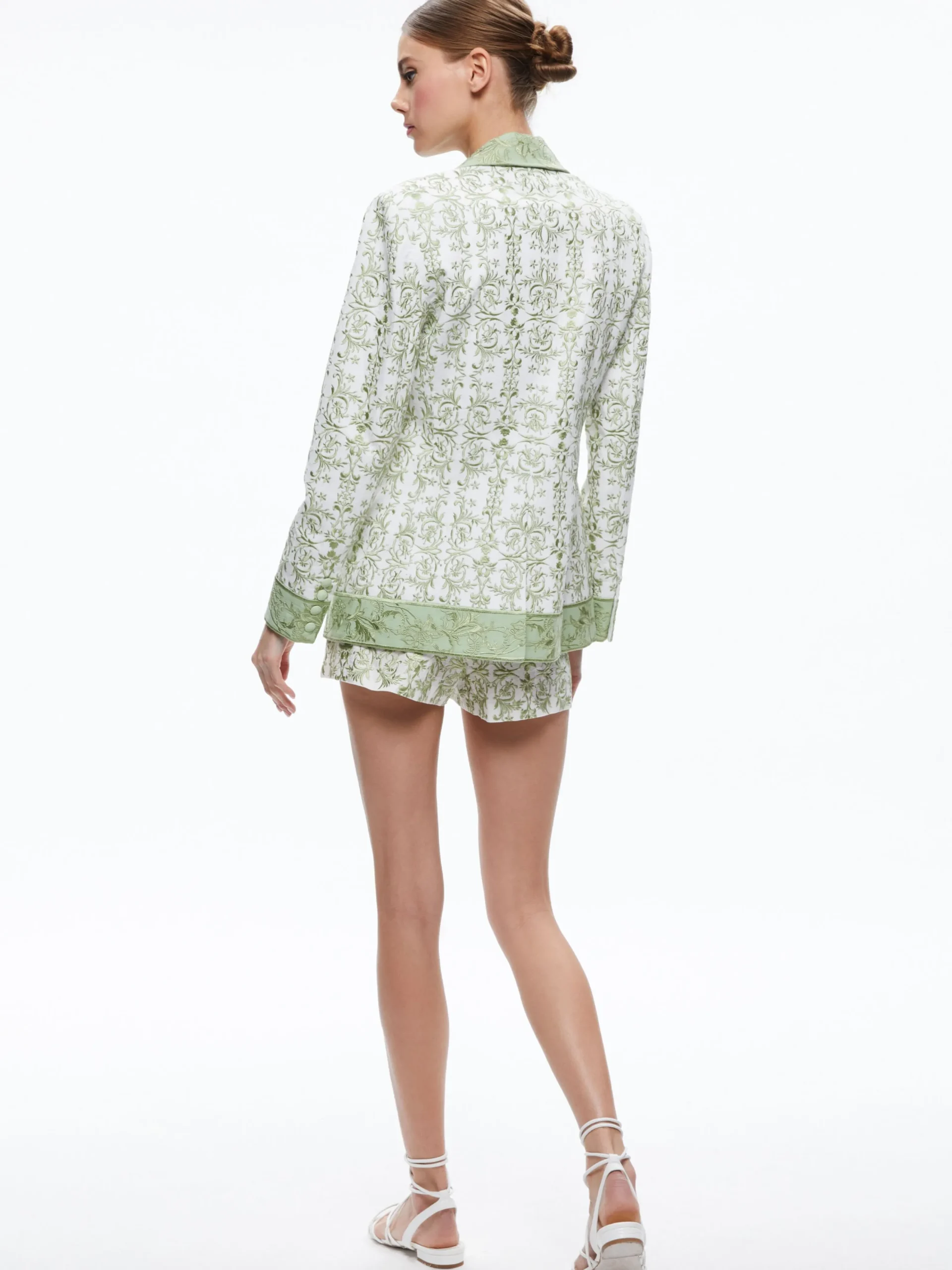 Alice and Olivia SUITS|JACKETS + COATS*MACEY NOTCH COLLAR FITTED BLAZER