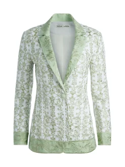 Alice and Olivia MATCHING SETS*MACEY NOTCH COLLAR FITTED BLAZER + DONALD HIGH WAISTED SHORT