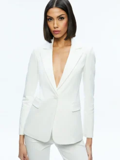 Alice and Olivia ESSENTIALS|THE WORKWEAR EDIT*MACEY SLIT SLEEVE BLAZER