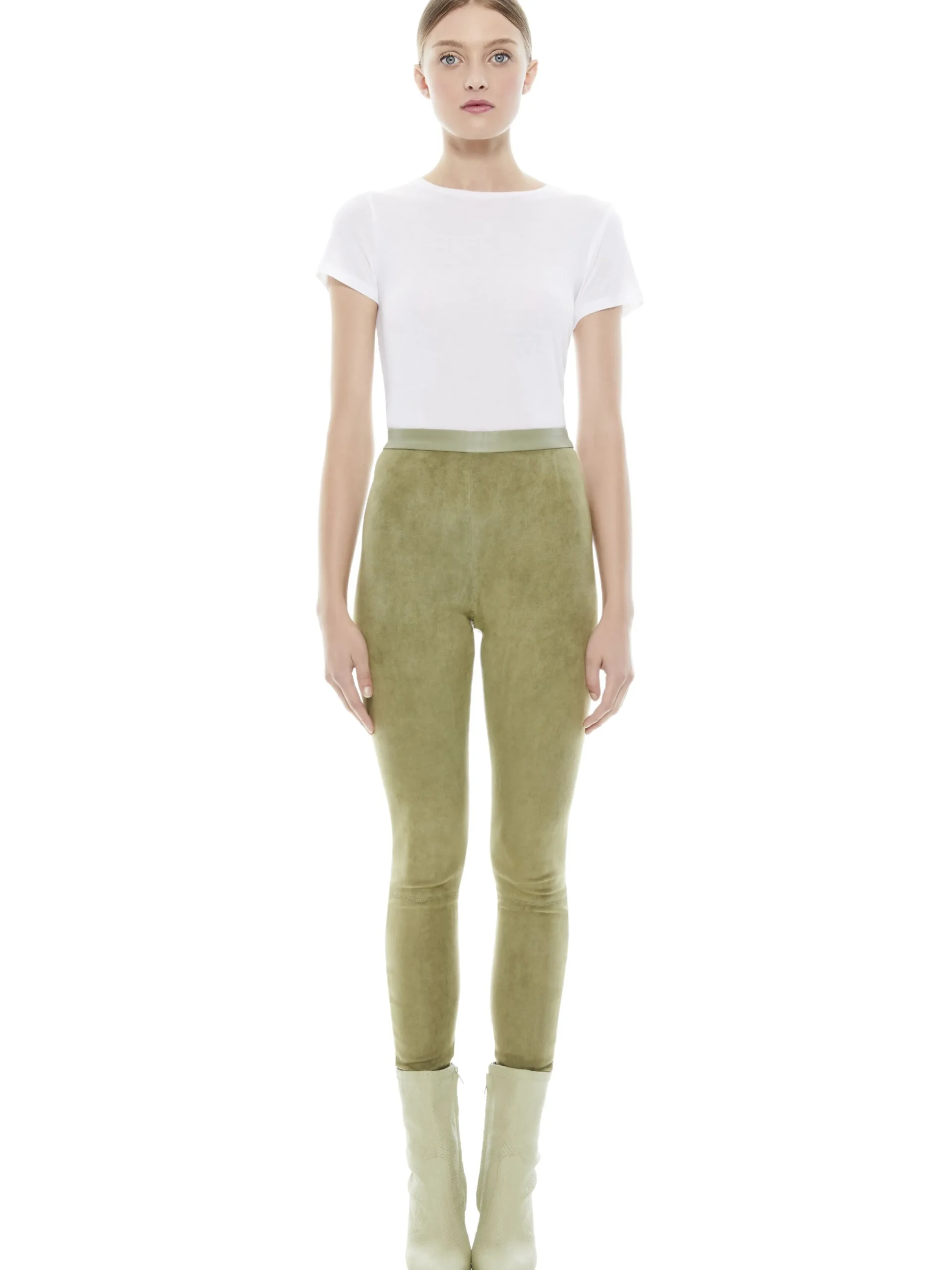 Alice and Olivia ESSENTIALS|PANTS*MADDOX SUEDE COMBO LEGGING