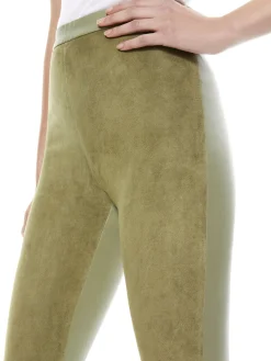 Alice and Olivia ESSENTIALS|PANTS*MADDOX SUEDE COMBO LEGGING