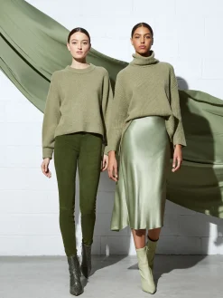 Alice and Olivia ESSENTIALS|PANTS*MADDOX SUEDE COMBO LEGGING