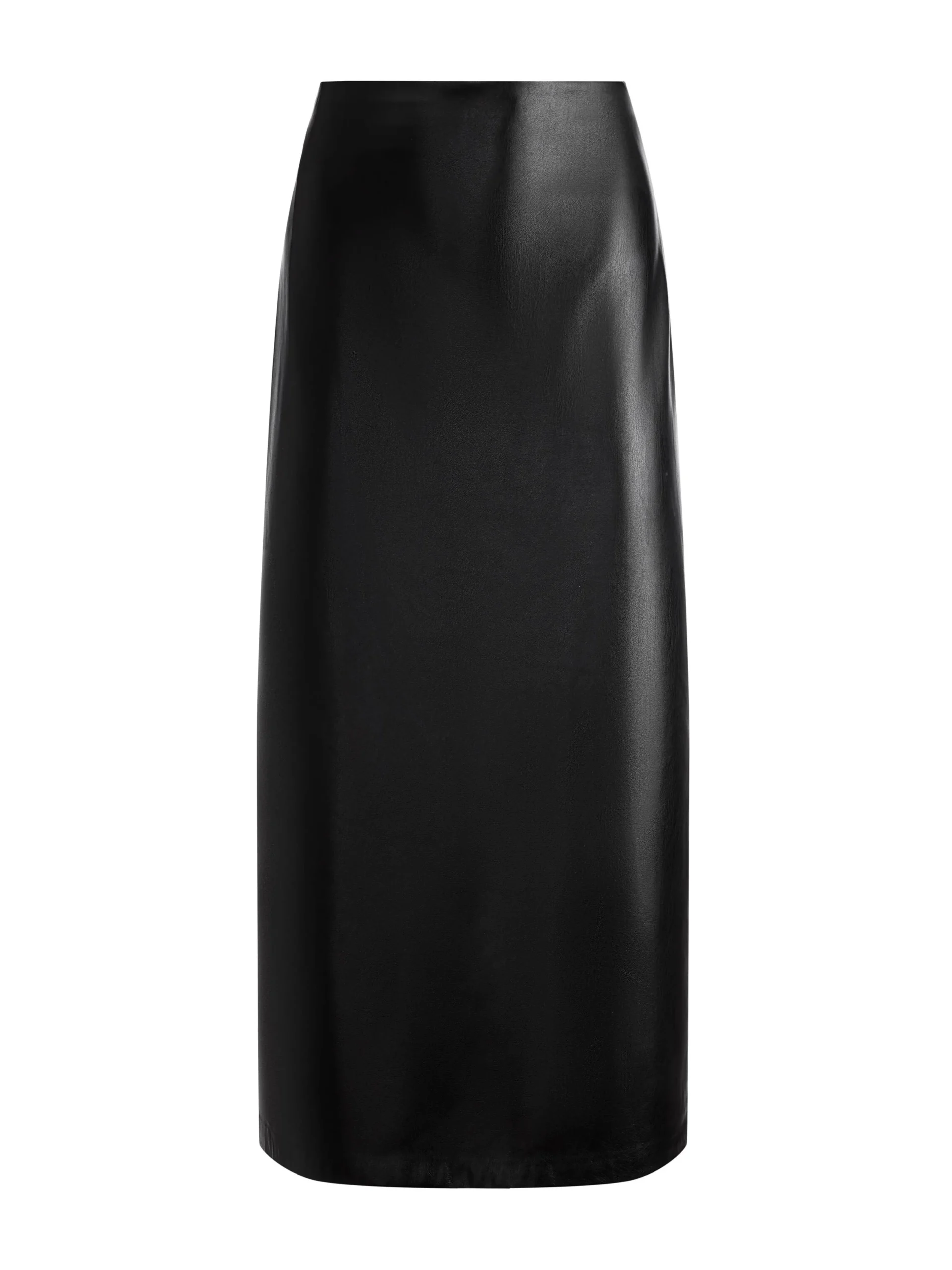 Alice and Olivia VEGAN LEATHER|ESSENTIALS*MAEVE VEGAN LEATHER MIDI SKIRT
