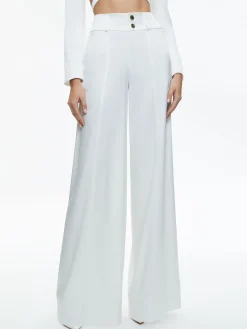 Alice and Olivia THE WORKWEAR EDIT|PANTS*MAME HIGH RISE WIDE LEG CUFFED PANT
