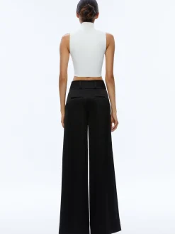 Alice and Olivia ESSENTIALS|VALENTINE'S DAY EDIT*MAME HIGH RISE WIDE LEG PANT